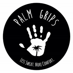 PALM GRIPS LESS SWEAT. MORE COMFORT.