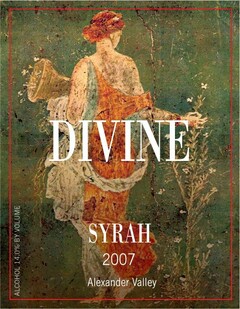 DIVINE SYRAH 2007 ALEXANDER VALLEY