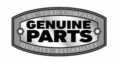 THE TORO COMPANY GENUINE PARTS QUALITY RELIABILITY