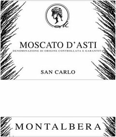 MOSCATO D'ASTI DENOMINAZIONE DI ORIGINE CONTROLLATA E GARANTITA SAN CARLO MONTALBERA