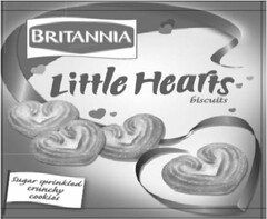 LITTLE HEARTS BISCUITS BRITANNIA SUGAR SPRINKLED CRUNCHY COOKIES