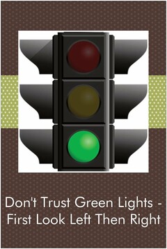 DON'T TRUST GREEN LIGHTS - FIRST LOOK LEFT THEN RIGHT