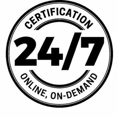 CERTIFICATION 24/7 ONLINE, ON-DEMAND