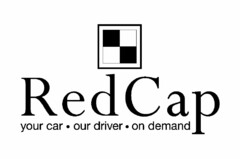 REDCAP YOUR CAR · OUR DRIVER · ON DEMAND