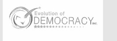 EVOLUTION OF DEMOCRACY, INC.