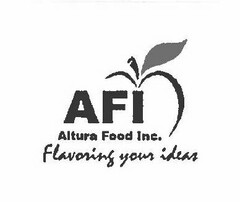 AFI ALTURA FOOD INC. FLAVORING YOUR IDEAS