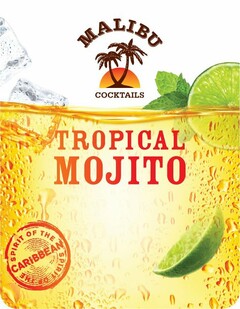 MALIBU COCKTAILS TROPICAL MOJITO SPIRIT OF THE CARIBBEAN