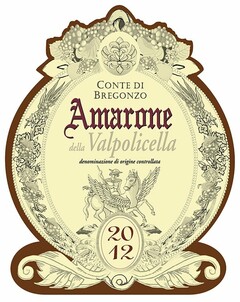 CONTE DI BREGONZO AMARONE DELLA VALPOLICELLA DENOMINAZIONE DI ORIGINE CONTROLLATA 2012