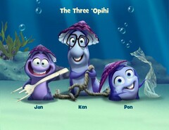 THE THREE OPIHI JAN KEN PON