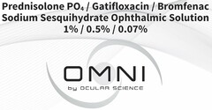 PREDNISOLONE PO4 / GATIFLOXACIN / BROMFENAC SODIUM SESQUIHYDRATE OPHTHALMIC SOLUTION 1% / 0.5% / 0.07% SCIENCE OMNI BY OCULAR SCIENCE