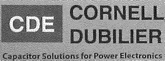 CDE CORNELL DUBILIER CAPACITOR SOLUTIONS FOR POWER ELECTRONICS