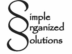 SIMPLE ORGANIZED SOLUTIONS