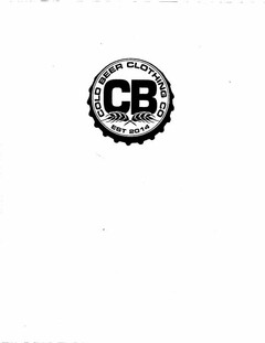 CB COLD BEER CLOTHING CO EST 2014