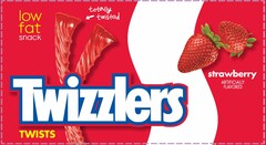 TWIZZLERS TWISTS LOW FAT SNACK TOTALLY TWISTED STRAWBERRY ARTIFICIALLY FLAVORED