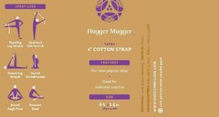 HUGGER MUGGER TAPAS COTTON STRAP FEATURES OUR MOST POPULAR STRAP GOOD FOR INDIVIDUAL PRACTICE SIZE