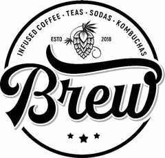BREW INFUSED COFFEE · TEAS · SODAS · KOMBUCHAS ESTD 2018