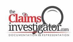 THE CLAIMS INVESTIGATOR.COM DOCUMENTATION IS REPRESENTATION