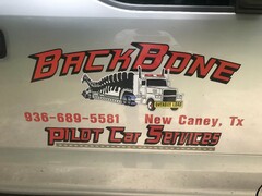 BACKBONE 936-689-5581 NEW CANEY, TX PILOT CAR SERVICES