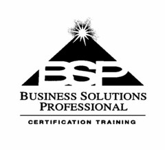 BSP BUSINESS SOLUTIONS PROFESSIONAL CERTIFICATION TRAINING