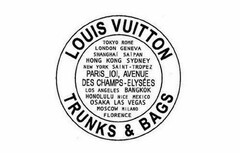 LOUIS VUITTON TRUNKS & BAGS TOKYO ROME LONDON GENEVA SHANGHAI SAIPAN HONG KONG SYDNEY NEW YORK SAINT - TROPEZ PARIS_101, AVENUE DES CHAMPS - ELYSÉES LOS ANGELES BANGKOK HONOLULU NICE MEXICO OSAKA LAS VEGAS MOSCOW MILANO FLORENCE