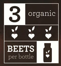 3 ORGANIC BEETS PER BOTTLE