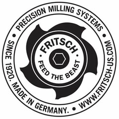 WWW.FRITSCH-US.COM · PRECISION MILLING SYSTEMS · SINCE 1920. MADE IN GERMANY. FRITSCH FEED THE BEAST