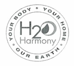 H2O HARMONY YOUR BODY · YOUR HOME · OUR EARTH ·