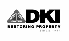 WIND FIRE WATER DKI RESTORING PROPERTY SINCE 1974