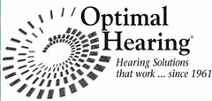 OPTIMAL HEARING HEARING SOLUTIONS THAT WORK . . . SINCE 1961