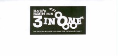 K&K'S FAMILY FUN 3 IN ONE THE EXCITING WASHER TOSS GAME FOR THE WHOLE FAMILY