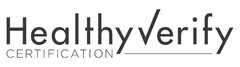 HEALTHY VERIFY CERTIFICATION