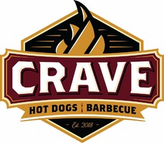 CRAVE HOT DOGS BARBECUE EST. 2018