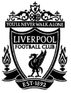 YOU'LL NEVER WALK ALONE LIVERPOOL FOOTBALL CLUB EST.1892