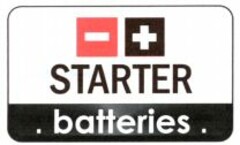 STARTER batteries