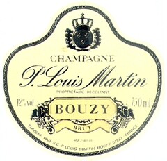CHAMPAGNE P. Louis Martin BOUZY