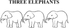 THREE ELEPHANTS