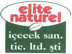 elite naturel içecek san. tic. ltd. sti.