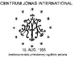 CENTRUM JONAS INTERNATIONAL 15. AUG. 1956 Jonásova metóda prirodzenej regulácie pocatia