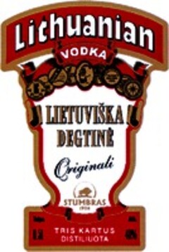 Lithuanian Vodka LIETUVISKA DEGTINE STUMBRAS