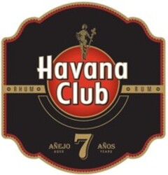 Havana Club RHUM AÑEJO AGED 7 AÑOS YEARS RUM