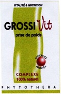 GROSSI Vit prise de poids COMPLEXE 100% naturel PHYTOTHERA