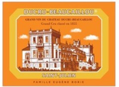 DUCRU-BEAUCAILLOU GRAND VIN DU CHATEAU DUCRU-BEAUCAILLOU Grand Cru classé en 1855 SAINT-JULIEN FAMILLE EUGèNE BORIE