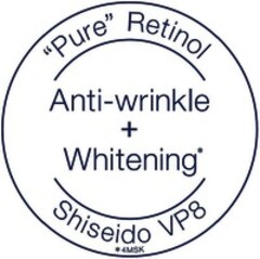 "Pure" Retinol Anti-wrinkle + Whitening* Shiseido VP8 *4MSK