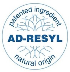 AD-RESYL patented ingredient natural origin