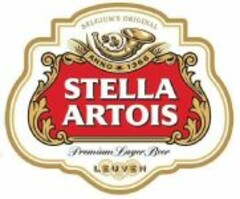 BELGIUM'S ORIGINAL ANNO 1366 STELLA ARTOIS Premium Lager Beer LEUVEN