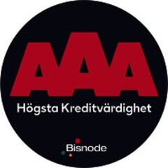 AAA Högsta Kreditvärdighet Bisnode