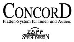 CONCORD Platten-System für Innen und Außen. ZAPF STEIN+DESIGN