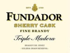 ESTD 1730 FUNDADOR SHERRY CASK FINE BRANDY Triple Madera BRANDY DE JEREZ SOLERA GRAN RESERVA