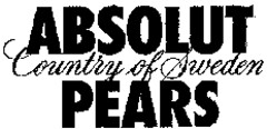ABSOLUT PEARS Country of Sweden