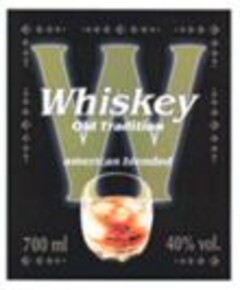 W Whiskey Old Tradition american blended